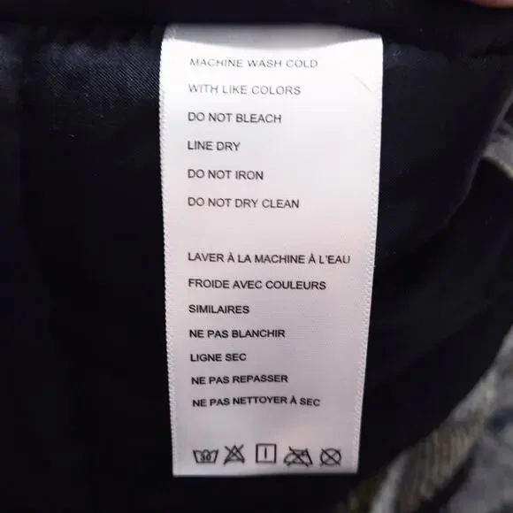 BDG Women’s Isla Wool Puffer Jacket Swirl Print Dopamine Snow Bunny Size 2XL - Picture 9 of 10